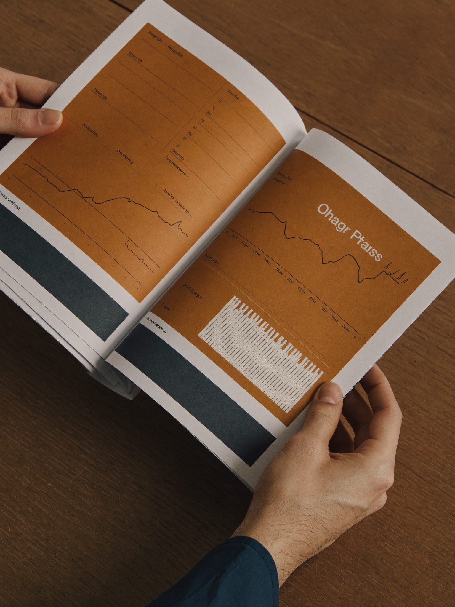 Two people reviewing a printed financial statement together